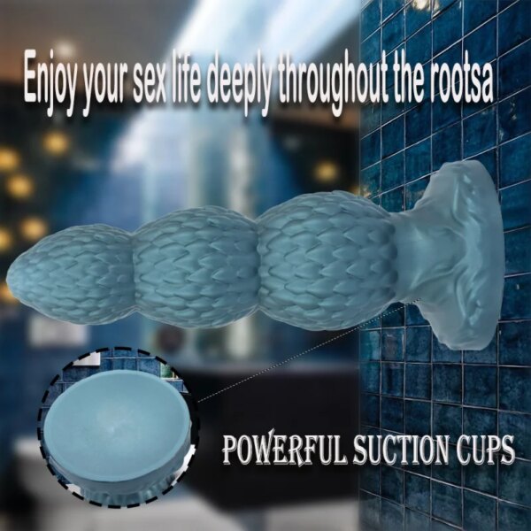 3Sizes Butt Plug Anal Beads Silicone Huge Anal Plug Dildo With Sucker Sex Toys For Men Women G-Spot Stimulation State Massage - Image 4