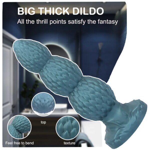 3Sizes Butt Plug Anal Beads Silicone Huge Anal Plug Dildo With Sucker Sex Toys For Men Women G-Spot Stimulation State Massage - Image 5