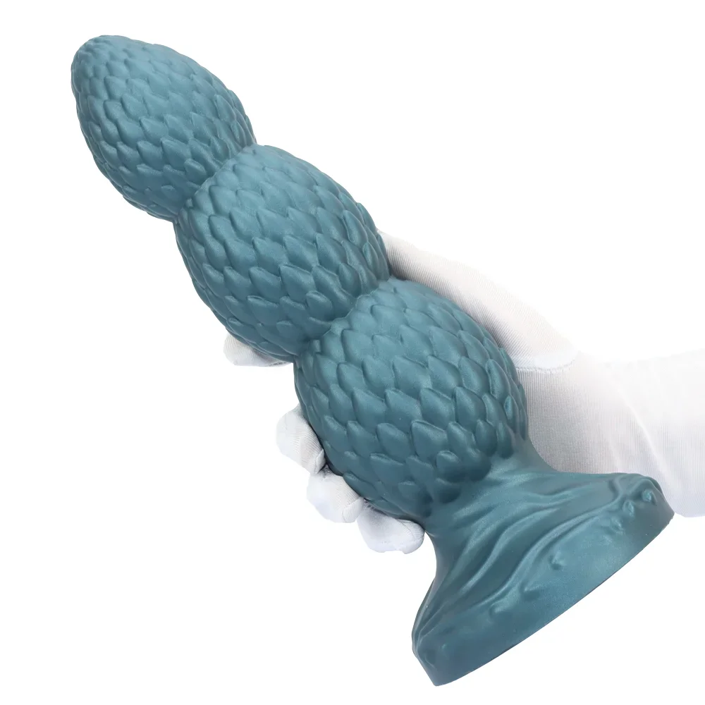 3Sizes Butt Plug Anal Beads Silicone Huge Anal Plug Dildo With Sucker Sex Toys For Men Women G-Spot Stimulation State Massage