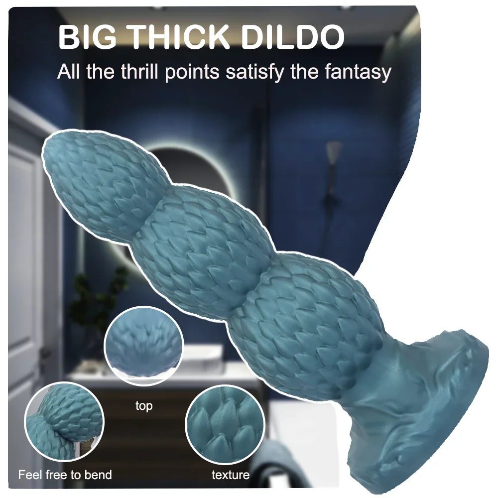 3Sizes Butt Plug Anal Beads Silicone Huge Anal Plug Dildo With Sucker Sex Toys For Men Women G-Spot Stimulation State Massage 3Sizes Butt Plug Anal Beads Silicone Huge Anal Plug Dildo With Sucker Sex Toys For Men Women G-Spot Stimulation State Massage