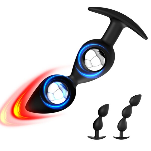 Wearable Anal Plugs With Steel Balls Anal Beads Butt Plug Fake Dildo Analplug Buttplug Butplug Adult 18 Sex Toy For Male Female - Image 6