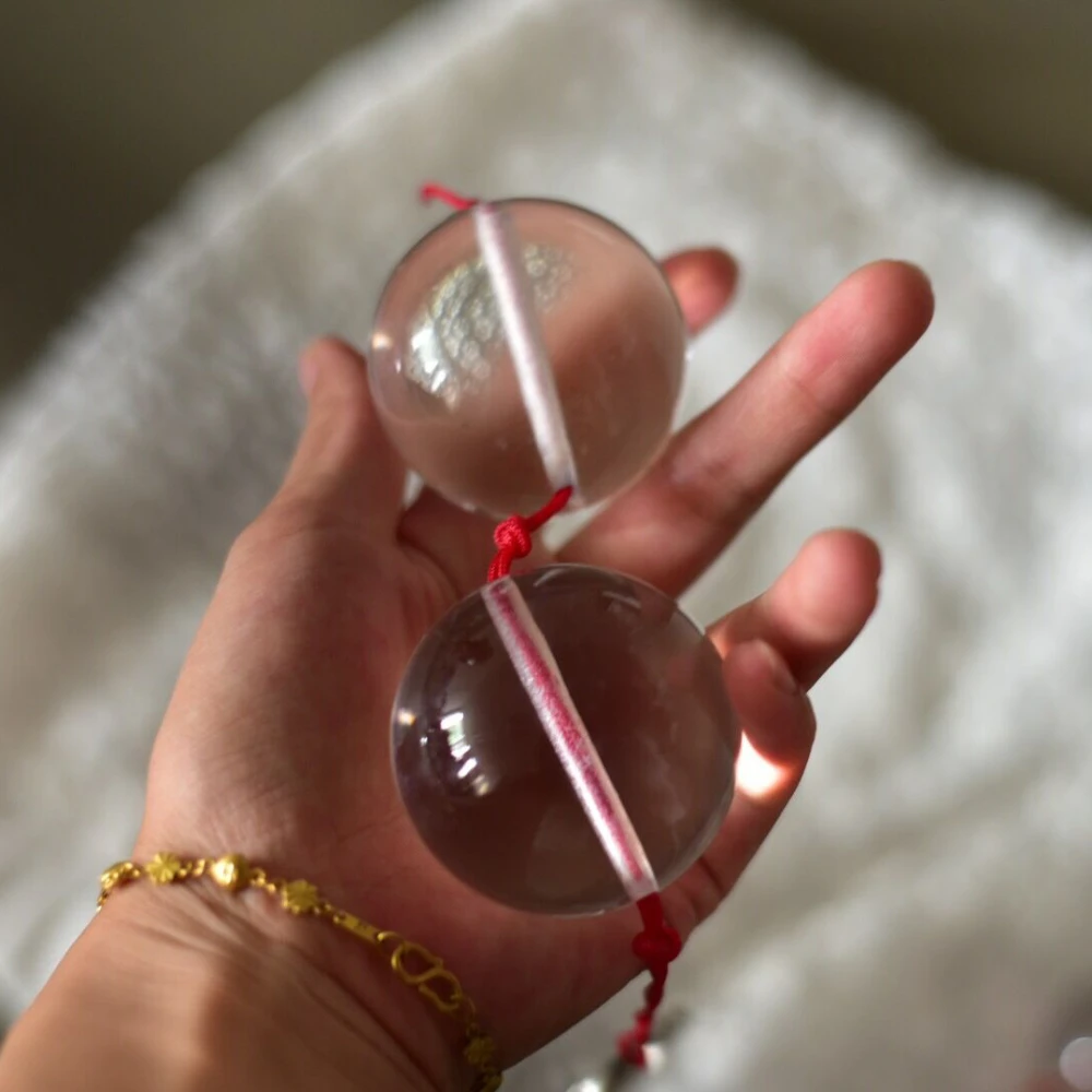 Big Crystal Glass ball 40mm 50mm anal plug beads vagina hand training vaginal Kegel butt plug ball sex toys for Gay Women Men