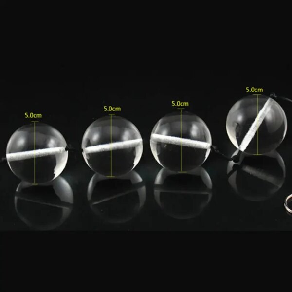 Big Crystal Glass ball 40mm 50mm anal plug beads vagina hand training vaginal Kegel butt plug ball sex toys for Gay Women Men - Image 5
