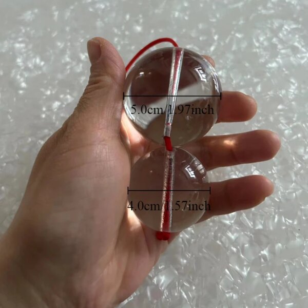 Big Crystal Glass ball 40mm 50mm anal plug beads vagina hand training vaginal Kegel butt plug ball sex toys for Gay Women Men - Image 6