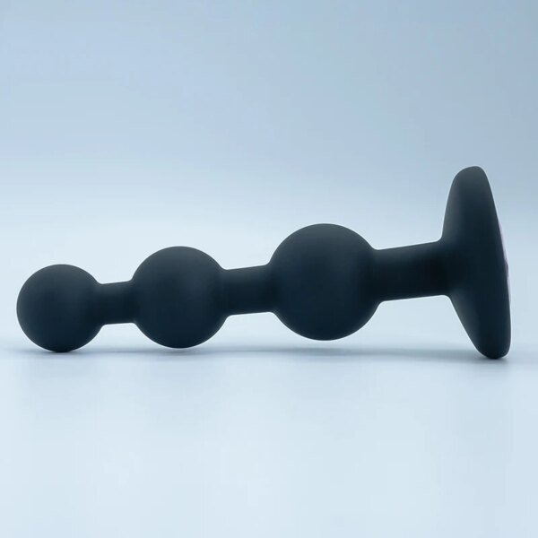 Black Silicone 3 Ball Anal Beads Sex Anal Plug Crystal Base Butt Plug Analplug But Plug Anal Trainer Toys Sex Toys For Woman - Image 5