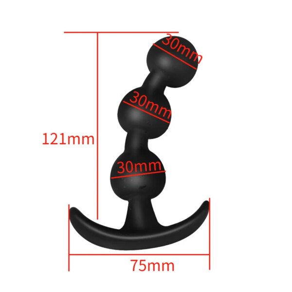 Anal Beads Butt Plug Sex Toys for Women Men Gay Masturbation Soft Silicone Ball Massage Vagina G Spot Stimulation Adult Games - Image 4