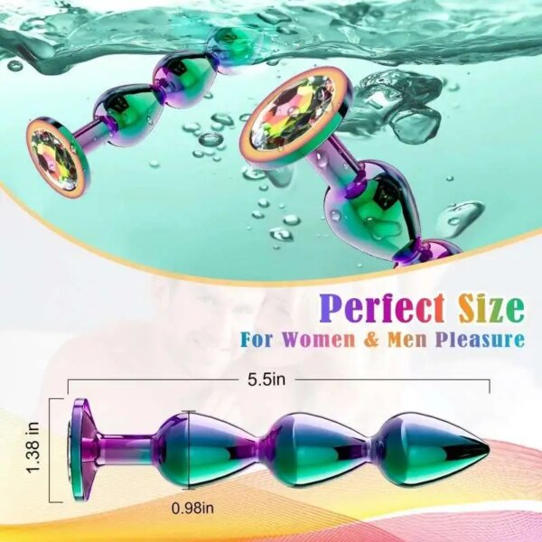 Metal Anal Beads Balls Butt Plug Sex Toy for Women Annals Consolador Buttplug Dildo Sextoy Fun Toys Sext Analplug Sexy Adult Man - Image 4