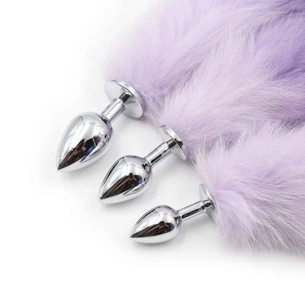 Butt Plug Stimulator Sex Toys Role Play Prostate Massager Fetish BDSM Smooth Plush Anal Plugs Flogger Fox Tail Whip Accessories - Image 4