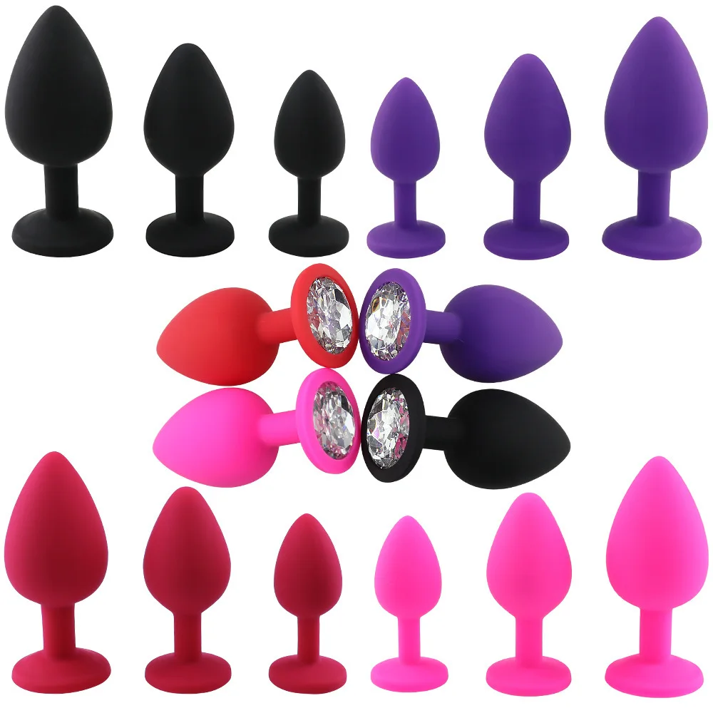 S/M/L New Anal Toy Plug Butt Women/Men Soft Silicone Round Shaped Erotic Bullet Anal Plug Bullet Gay Sex Toys for Adults Toys