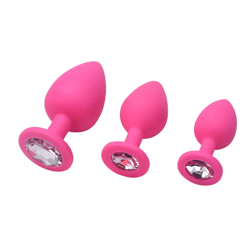 S/M/L New Anal Toy Plug Butt Women/Men Soft Silicone Round Shaped Erotic Bullet Anal Plug Bullet Gay Sex Toys for Adults Toys