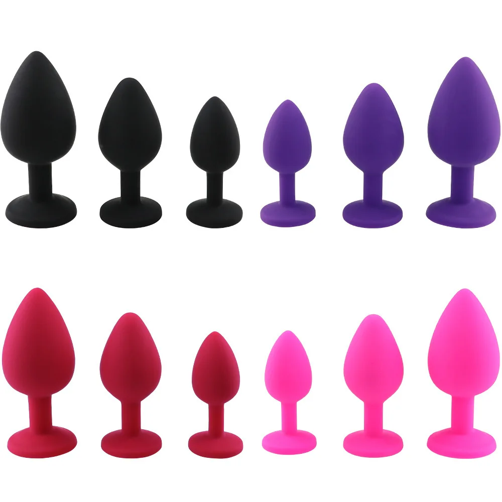 S/M/L New Anal Toy Plug Butt Women/Men Soft Silicone Round Shaped Erotic Bullet Anal Plug Bullet Gay Sex Toys for Adults Toys
