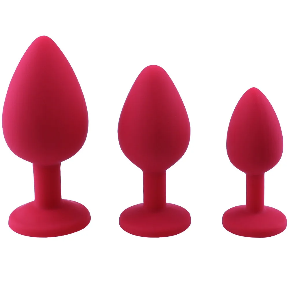 S/M/L New Anal Toy Plug Butt Women/Men Soft Silicone Round Shaped Erotic Bullet Anal Plug Bullet Gay Sex Toys for Adults Toys