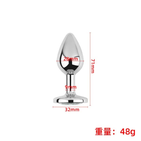 3PCS Multi Size Metal Diamond Anal Buttplug Toys for Men Women Couples Anal Expanders Sm Adult Sex Toys Gay Extreme Sex Bdsm Sex - Image 4