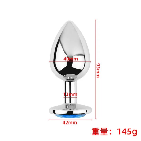 3PCS Multi Size Metal Diamond Anal Buttplug Toys for Men Women Couples Anal Expanders Sm Adult Sex Toys Gay Extreme Sex Bdsm Sex - Image 6