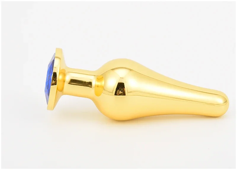 Golden Stainless Steel Anal Plug Crystal Metal Butt Plug Stimulator Anal Sex Toys for Couples Prostate Massager Dildo 3 Size Golden Stainless Steel Anal Plug Crystal Metal Butt Plug Stimulator Anal Sex Toys for Couples Prostate Massager Dildo 3 Size