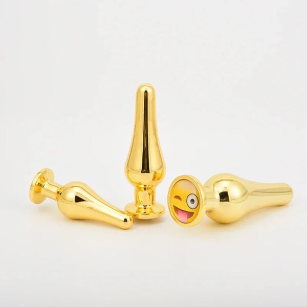 Golden Stainless Steel Anal Plug Crystal Metal Butt Plug Stimulator Anal Sex Toys for Couples Prostate Massager Dildo 3 Size - Image 4