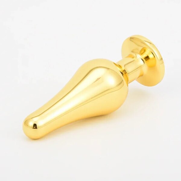 Golden Stainless Steel Anal Plug Crystal Metal Butt Plug Stimulator Anal Sex Toys for Couples Prostate Massager Dildo 3 Size - Image 6