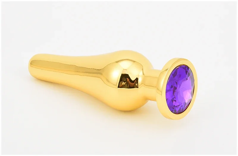 Golden Stainless Steel Anal Plug Crystal Metal Butt Plug Stimulator Anal Sex Toys for Couples Prostate Massager Dildo 3 Size Golden Stainless Steel Anal Plug Crystal Metal Butt Plug Stimulator Anal Sex Toys for Couples Prostate Massager Dildo 3 Size
