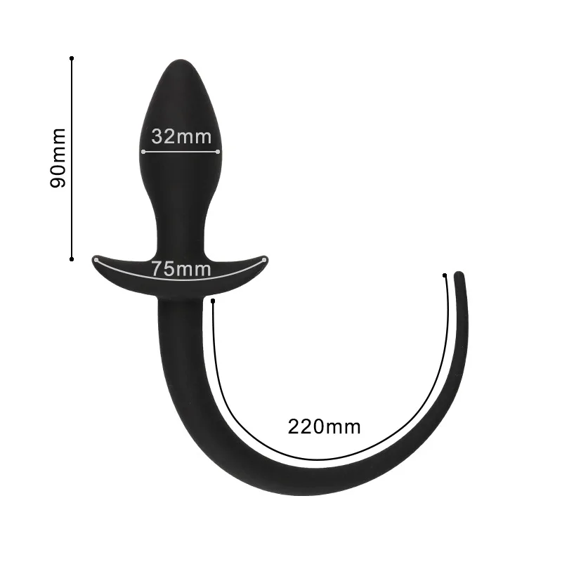 Silicone Dog Tail Anal Plug Tail Butt Plug Sex Toys for Women Men Vibrator Slave Games SM Erotic Toy G-spot Massage Sex Products
