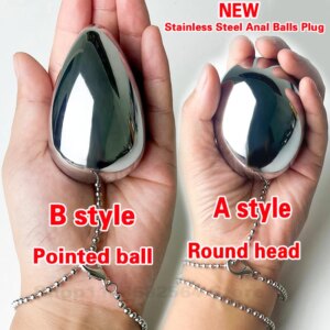 7 Size Stainless Steel Anal Balls Big Expansion Butt Plug For Man Women Masturbator Vagina Ass Plug Ball Egg Anal Beads Sex Toy