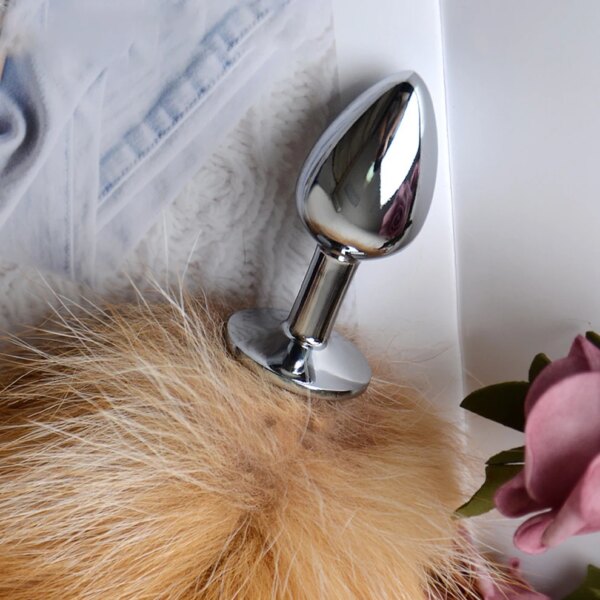 Anal Plug with Real Fox Tail for Woman Separable Cosplay Butt Plug Anal Adult Products Masturbator Man Female Couples Sex Toys - Image 5