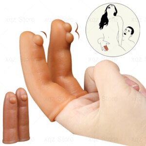 Dildo No Vibrator Butt Plug Finger Cover Adult Sex Toys For Women Men Bdsm Anal Clitoris Stimulator Erotic Masturbator Sex Shop