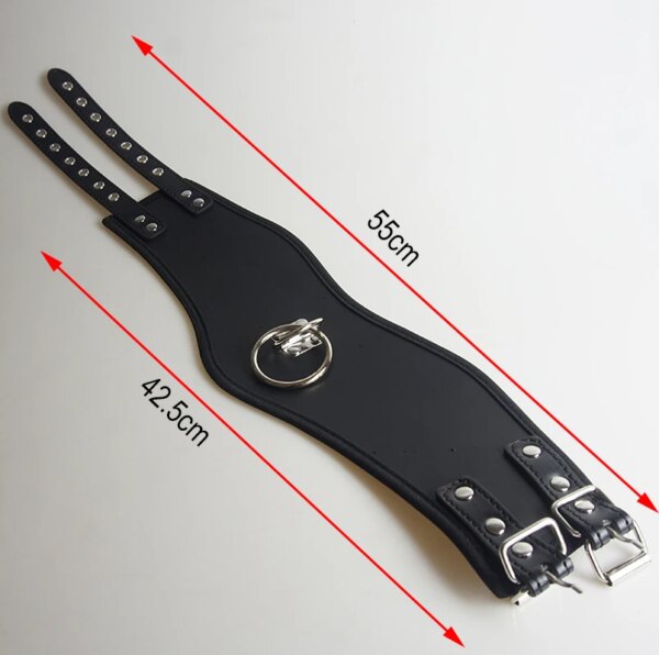 BDSM Slave Posture Collar,Leather Tall Choker Submissive,Leather Neck Harness Bondage Restraints,Restriction,Sex Toys for Couple - Image 6