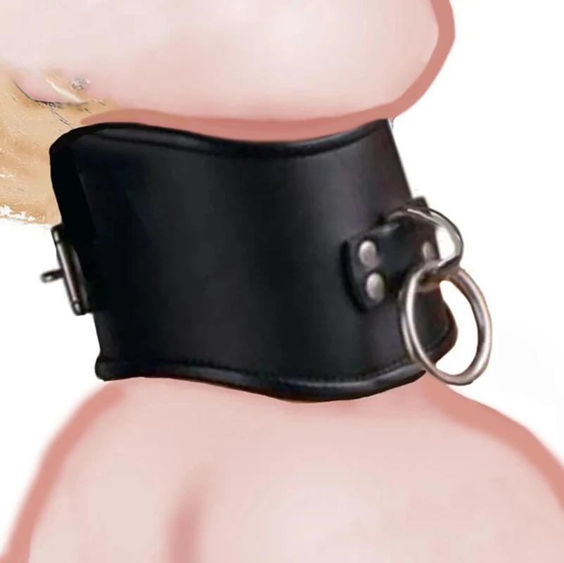 BDSM Slave Posture Collar,Leather Tall Choker Submissive,Leather Neck Harness Bondage Restraints,Restriction,Sex Toys for Couple BDSM Slave Posture Collar,Leather Tall Choker Submissive,Leather Neck Harness Bondage Restraints,Restriction,Sex Toys for Couple