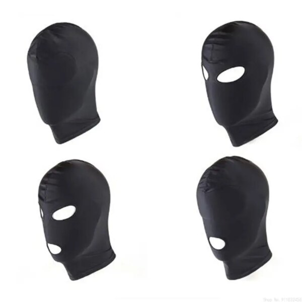 Fetish Slave BDSM Bondage Restraints Sex Mask Mouth Eye Open Head Harness Elasticity Blindfold for Couple New Exotic Accessories - Image 6