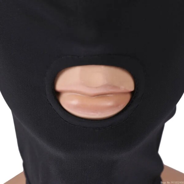 Fetish Slave BDSM Bondage Restraints Sex Mask Mouth Eye Open Head Harness Elasticity Blindfold for Couple New Exotic Accessories - Image 4