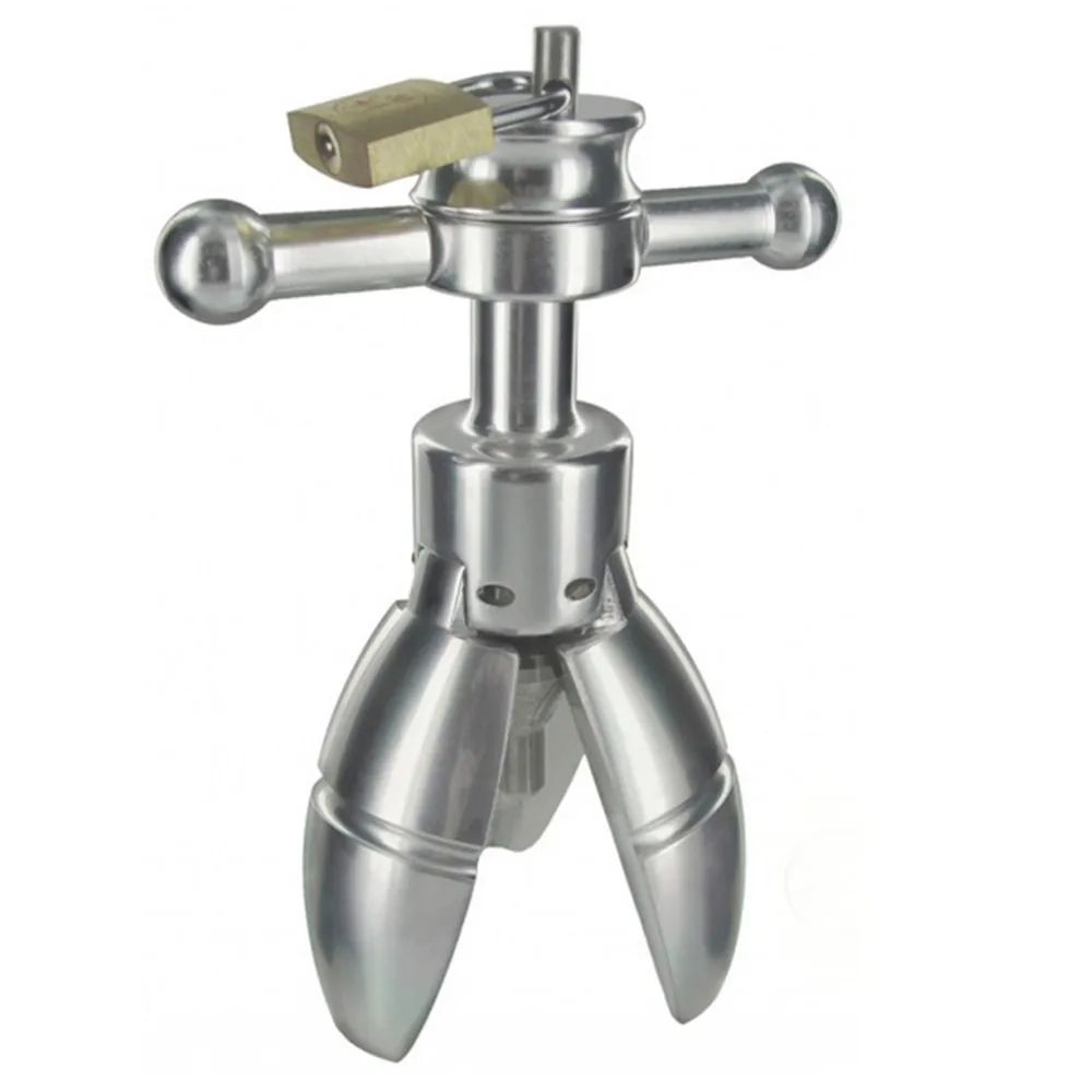 Stainless Steel Anal Dilator Ass Expanding Chastity Device Butt Plug Lock Anus Anal Sex Toys For Women Men Couples Adult Supply