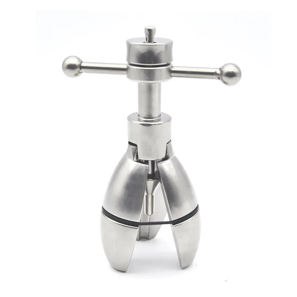 Stainless Steel Anal Dilator Ass Expanding Chastity Device Butt Plug Lock Anus Anal Sex Toys For Women Men Couples Adult Supply