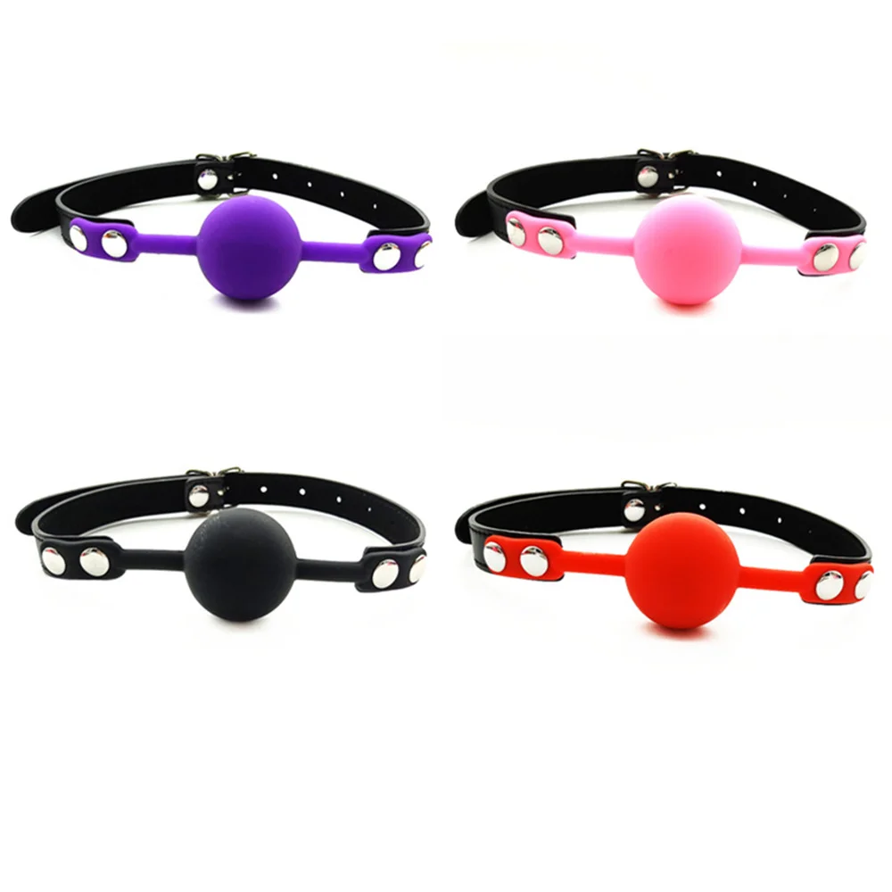 Soft Silicone Gag Ball Sex Toys Open Mouth Gag BDSM Bondage Mouth Ball Woman Couples Adult Games Erotic Accessories Harness