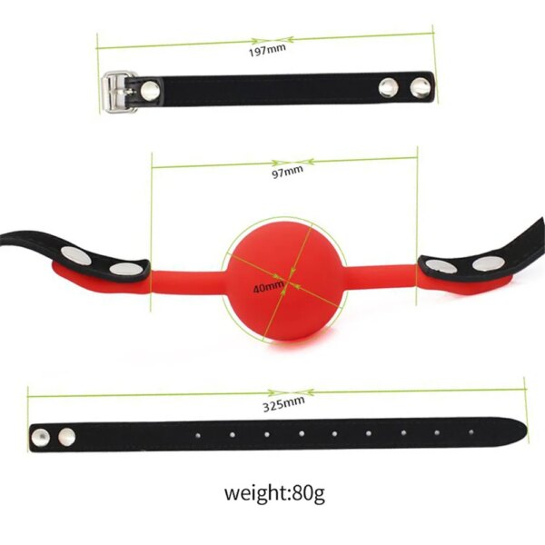 Soft Silicone Gag Ball Sex Toys Open Mouth Gag BDSM Bondage Mouth Ball Woman Couples Adult Games Erotic Accessories Harness - Image 2