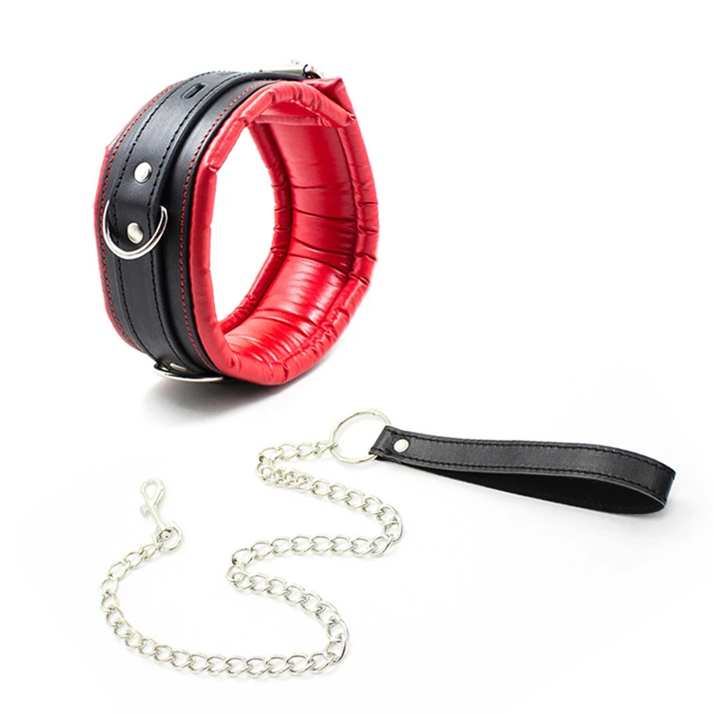 Adult Toys Metal Spreader Bar Leather Collar Sex Handcuffs Ankle Cuffs BDSM Bondage Set Open Leg Restraints Sex Toys for Couples