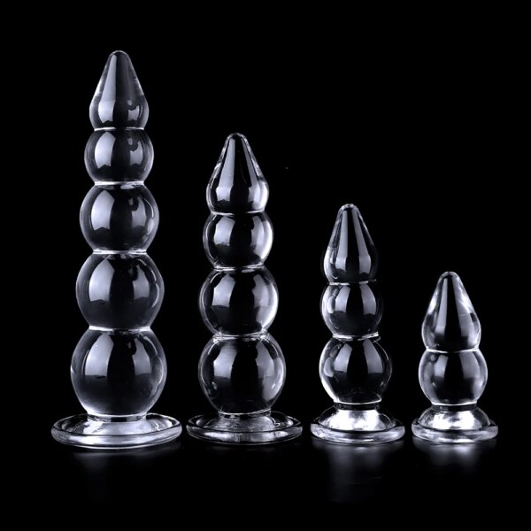 4 Sizes Large Pull Beads Clear Anal Plug Huge ButtPlug Anus Dilator Expansion Vaginal Masturbator Aldult Sex Toys For Women Men - Image 6