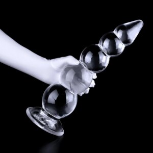 4 Sizes Large Pull Beads Clear Anal Plug Huge ButtPlug Anus Dilator Expansion Vaginal Masturbator Aldult Sex Toys For Women Men