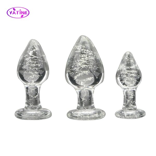 28-40mm Luminous Butt Plug Glass Anal Beads For Women Dildos Female Masturbator Sex Toys Adult Men Couple Games Erotic Products - Image 4
