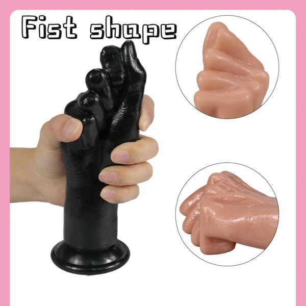 Erotic Gode Hand Palm Fist Dildo Adult Sex Toy Anal Butt Plug Masturbadores Para Hombre Prostate Massager for Man Gay Sexshop - Image 5