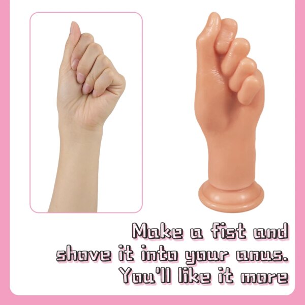 Erotic Gode Hand Palm Fist Dildo Adult Sex Toy Anal Butt Plug Masturbadores Para Hombre Prostate Massager for Man Gay Sexshop - Image 4
