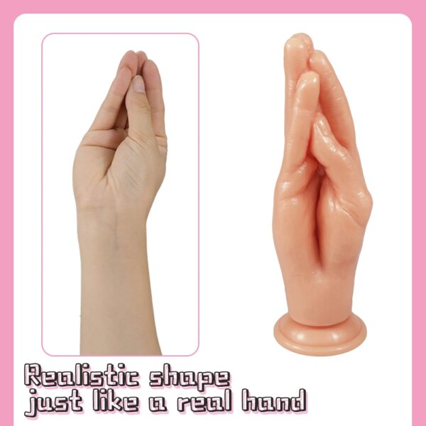 Erotic Gode Hand Palm Fist Dildo Adult Sex Toy Anal Butt Plug Masturbadores Para Hombre Prostate Massager for Man Gay Sexshop - Image 3