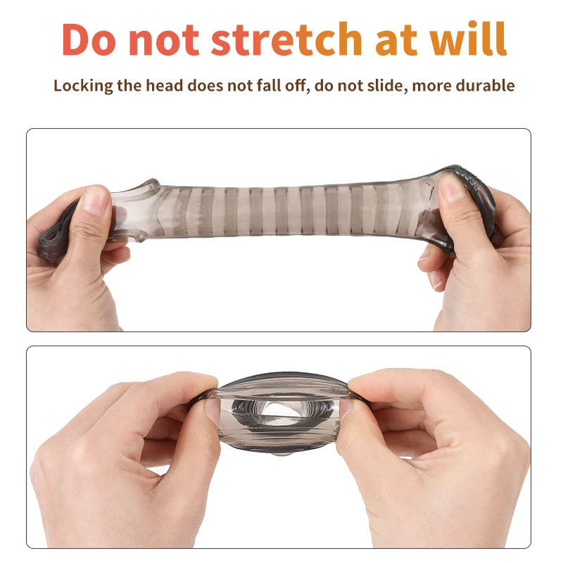 Silicone Penis Ring Delay Ejaculation Super Small Chastity Cage with Anti-off Ring Cock Sleeve Ball Stretcher Bdsm Male Sex Toys