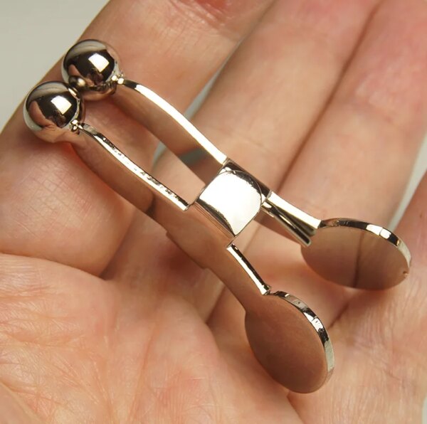 BDSM Ball Tipped Pincher Nipple Clamps Metal,Stainless Steel Labia Nipple Clips,Sex Toys for Couples,Bondage,Role Play,1 Pair - Image 2
